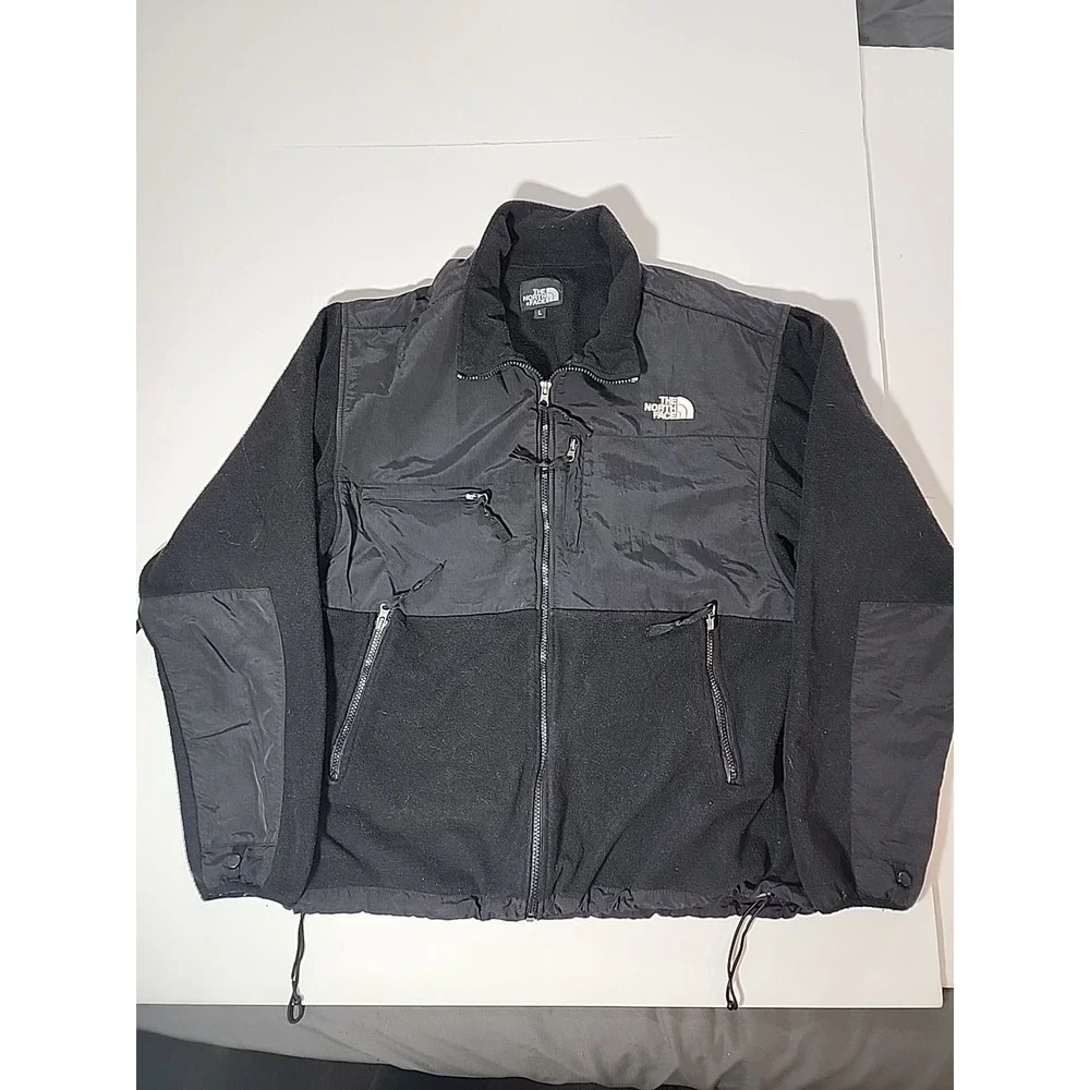 VTG The North Face Mens L Black Retro Denali‎ Fleece Jacket Full Zip Outdoors